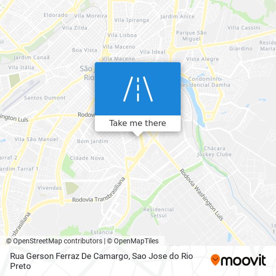 Rua Gerson Ferraz De Camargo map