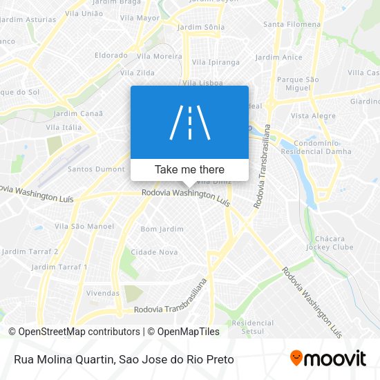 Rua Molina Quartin map