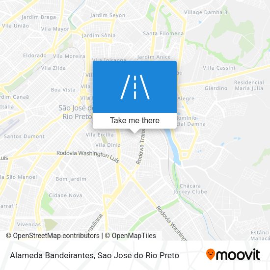 Alameda Bandeirantes map