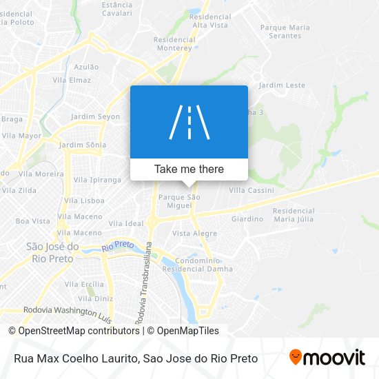 Rua Max Coelho Laurito map