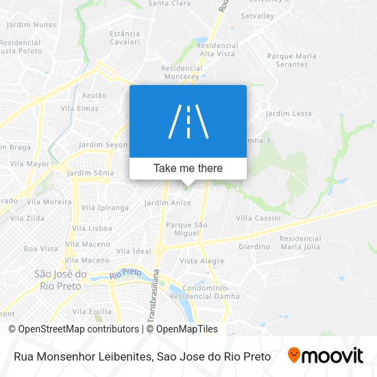 Rua Monsenhor Leibenites map