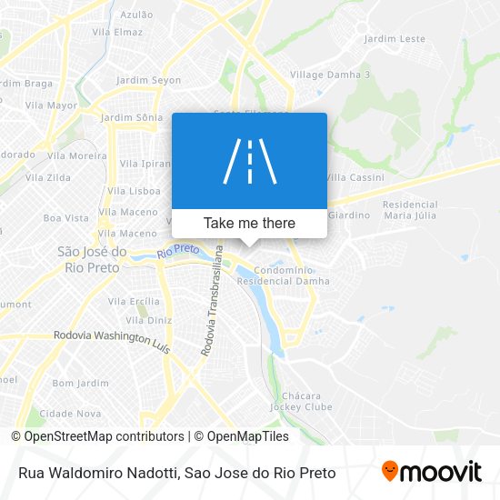 Rua Waldomiro Nadotti map