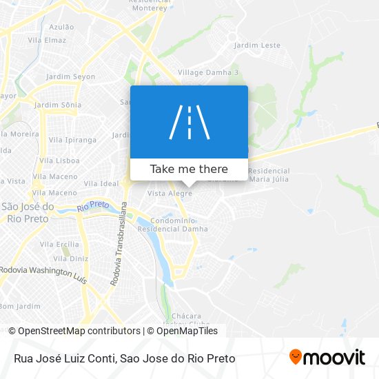 Rua José Luiz Conti map