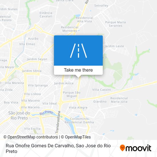 Rua Onofre Gomes De Carvalho map