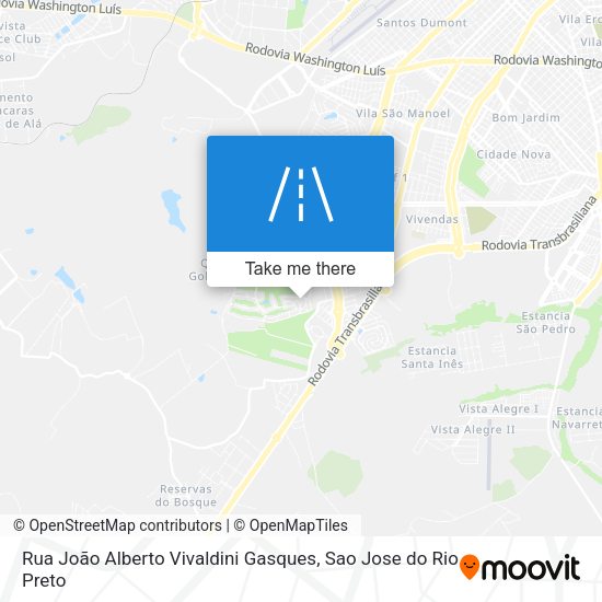 Rua João Alberto Vivaldini Gasques map