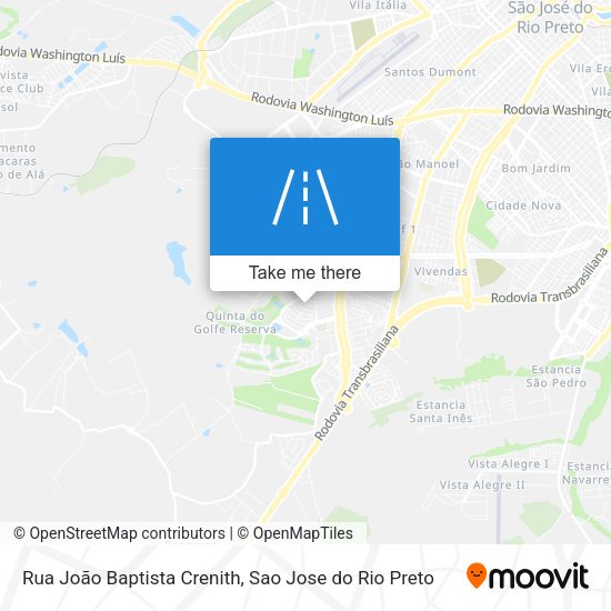Rua João Baptista Crenith map
