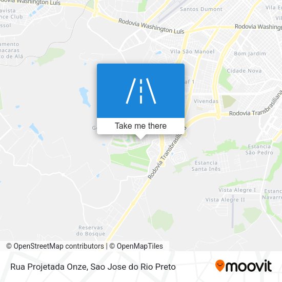 Rua Projetada Onze map