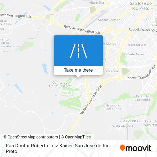 Rua Doutor Roberto Luiz Kaiser map