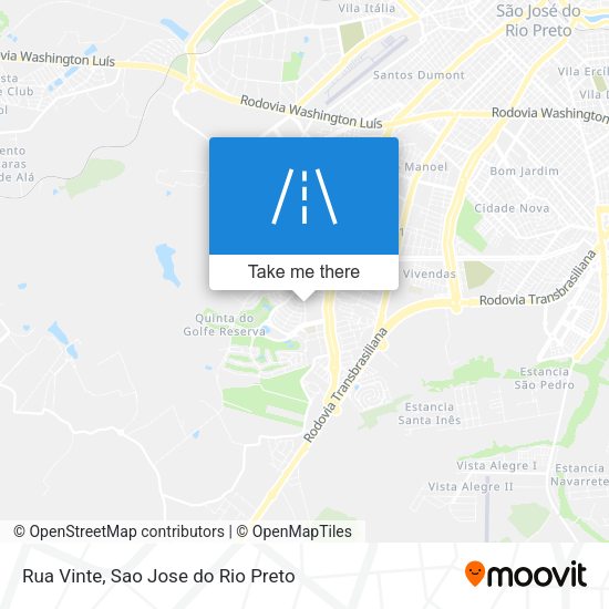 Rua Vinte map