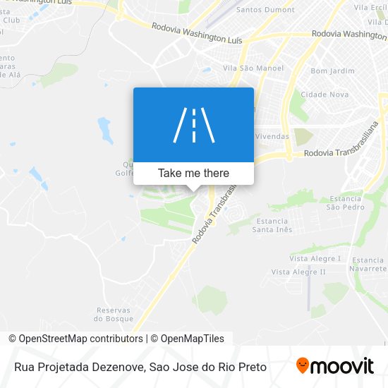 Rua Projetada Dezenove map