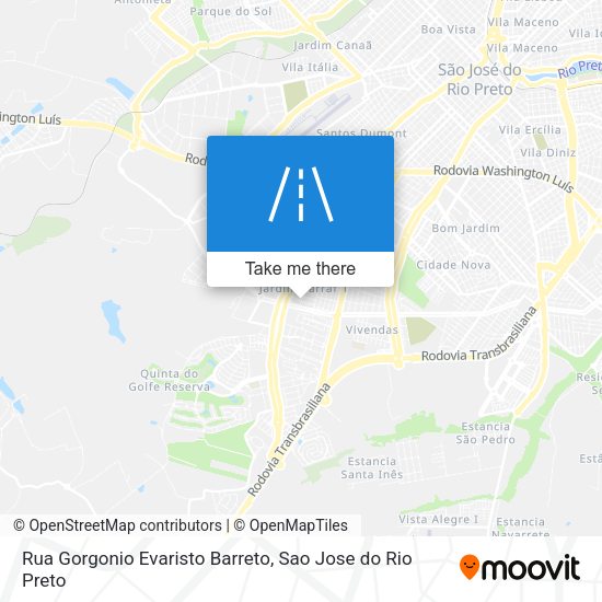 Rua Gorgonio Evaristo Barreto map
