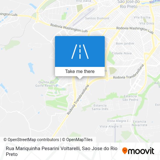Rua Mariquinha Pesarini Voltarelli map