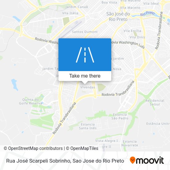 Rua José Scarpeli Sobrinho map