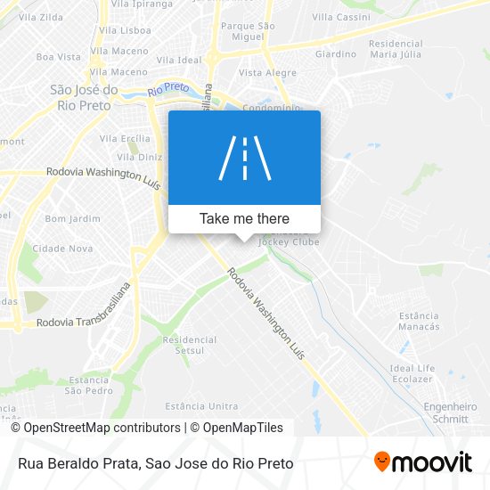Rua Beraldo Prata map