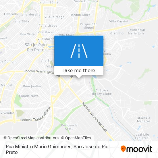 Mapa Rua Ministro Mário Guimarães