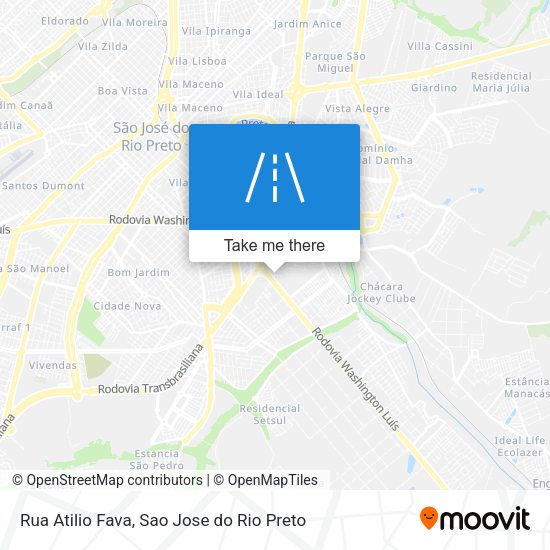 Rua Atilio Fava map