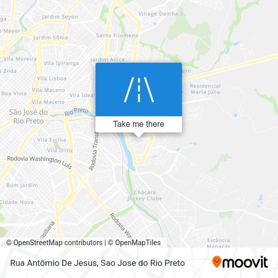 Rua Antômio De Jesus map