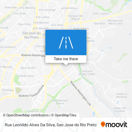 Rua Leonildo Alves Da Silva map
