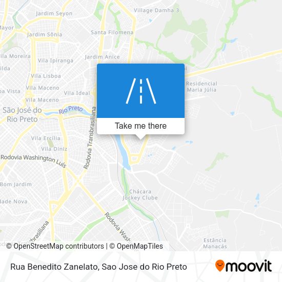 Rua Benedito Zanelato map