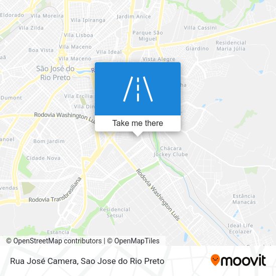 Rua José Camera map