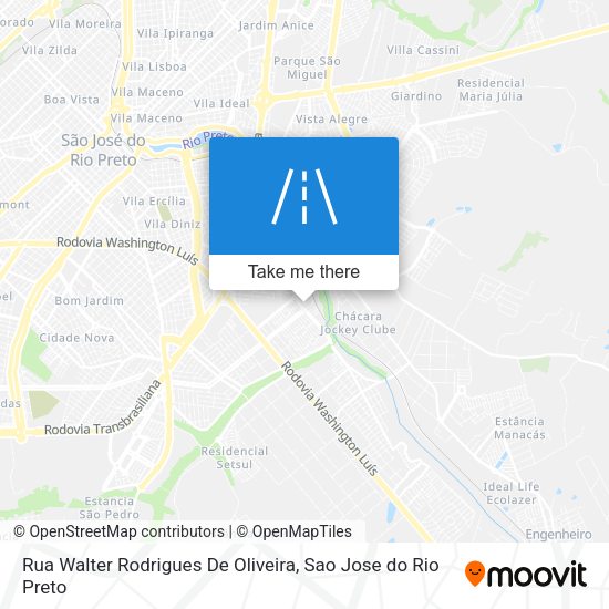 Rua Walter Rodrigues De Oliveira map