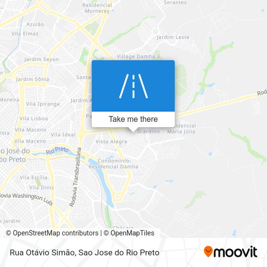 Rua Otávio Simão map