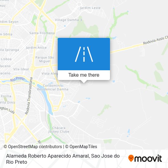 Alameda Roberto Aparecido Amaral map