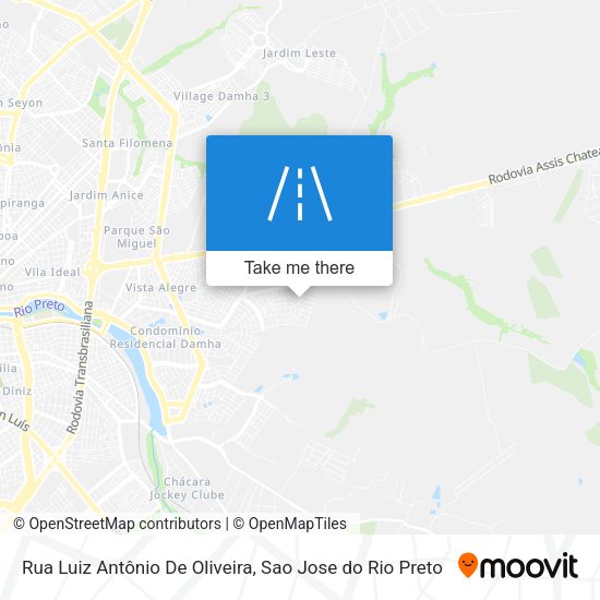 Rua Luiz Antônio De Oliveira map
