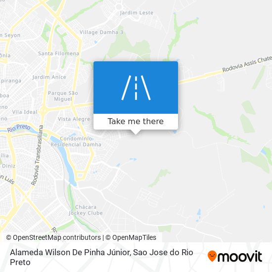 Mapa Alameda Wilson De Pinha Júnior