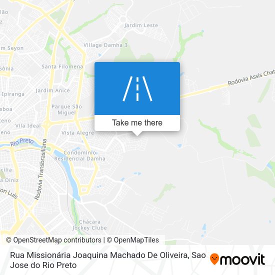 Rua Missionária Joaquina Machado De Oliveira map