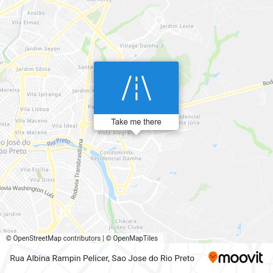 Rua Albina Rampin Pelicer map