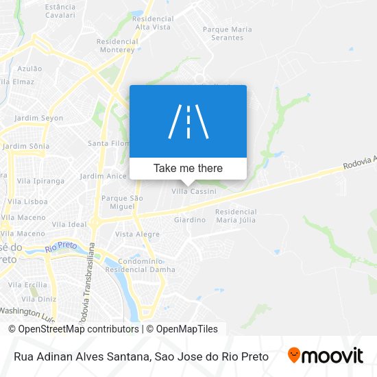 Rua Adinan Alves Santana map
