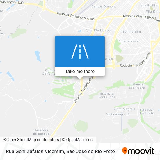 Rua Geni Zafalon Vicentim map