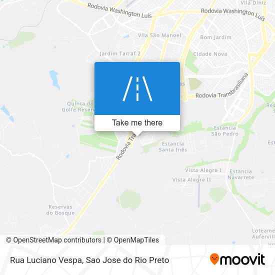 Rua Luciano Vespa map