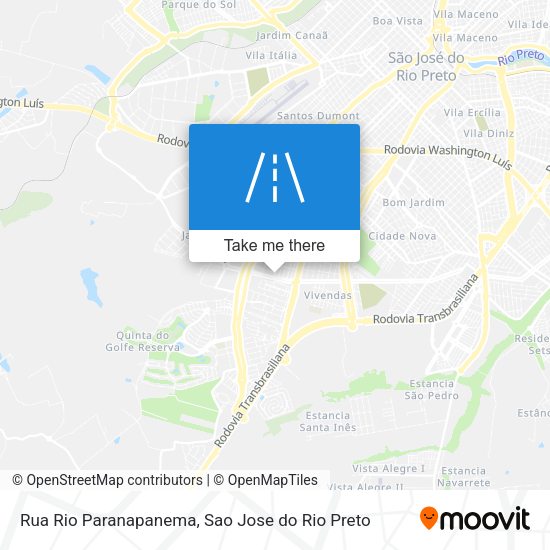 Rua Rio Paranapanema map