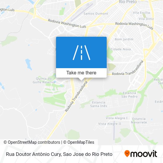Rua Doutor Antônio Cury map
