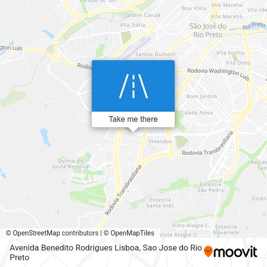 Avenida Benedito Rodrigues Lisboa map