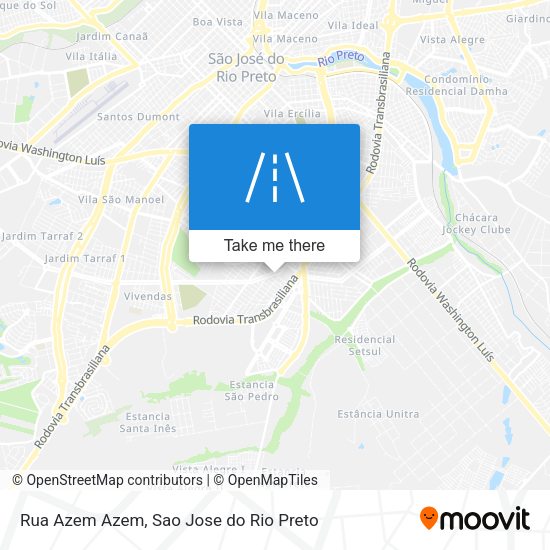 Rua Azem Azem map