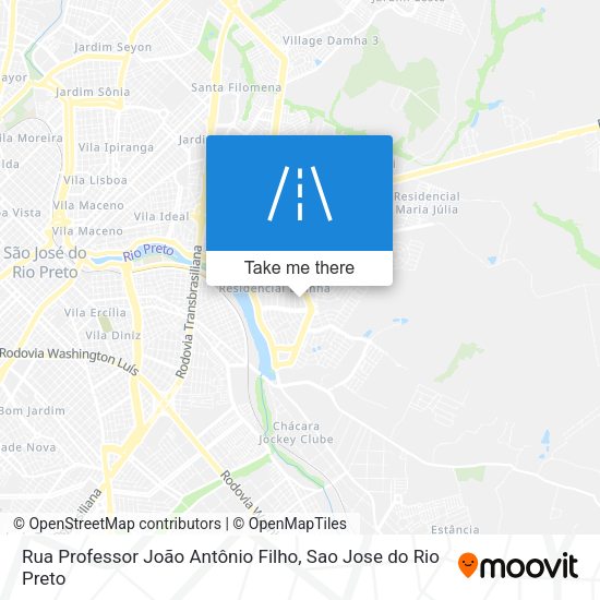 Rua Professor João Antônio Filho map