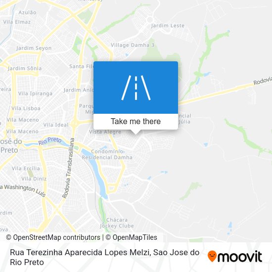 Rua Terezinha Aparecida Lopes Melzi map