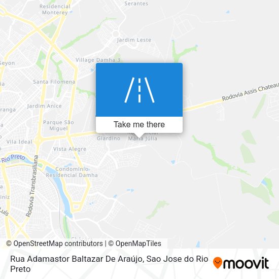 Rua Adamastor Baltazar De Araújo map