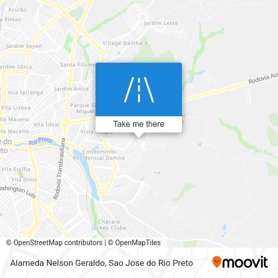 Alameda Nelson Geraldo map