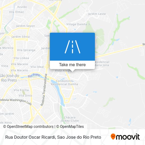 Rua Doutor Oscar Ricardi map