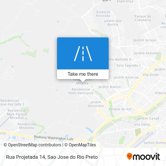 Rua Projetada 14 map
