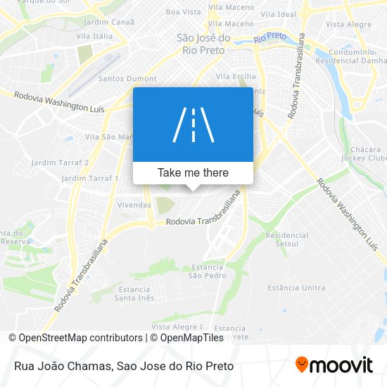 Rua João Chamas map