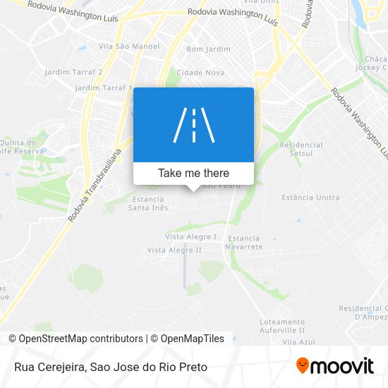 Rua Cerejeira map
