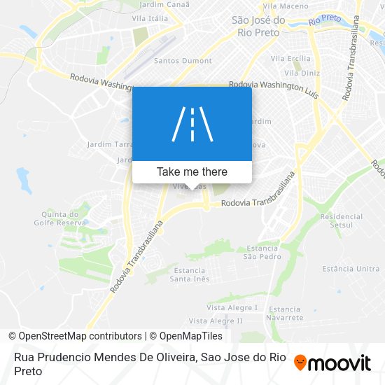 Rua Prudencio Mendes De Oliveira map