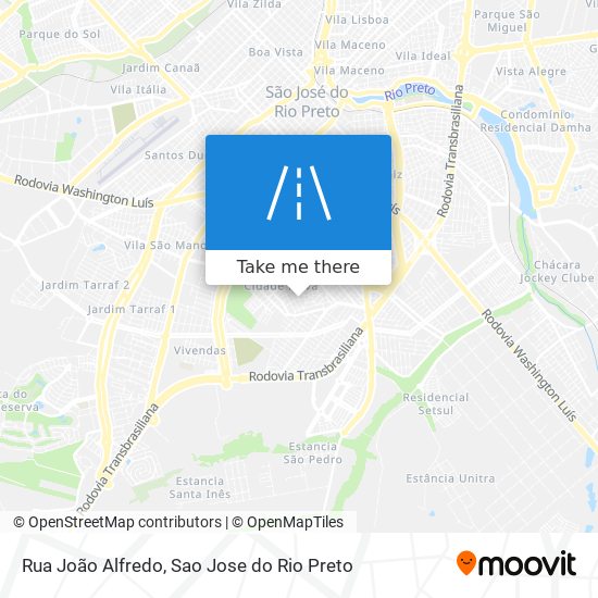 Mapa Rua João Alfredo