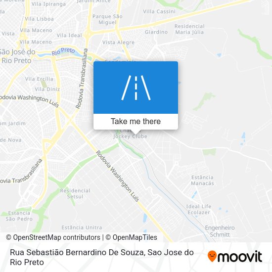 Rua Sebastião Bernardino De Souza map