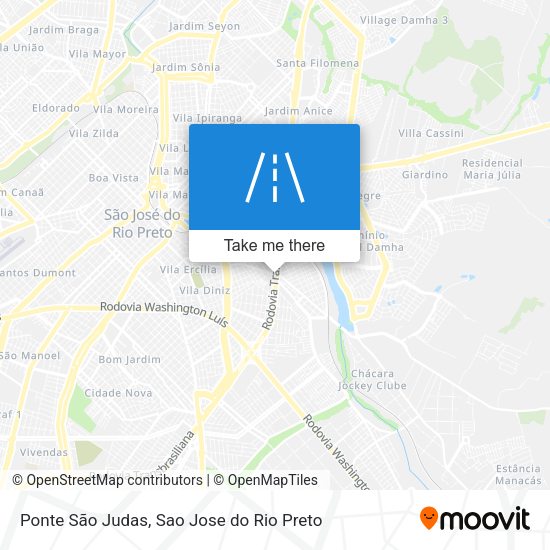 Ponte São Judas map